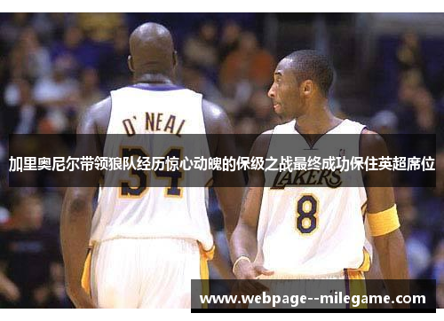 加里奥尼尔带领狼队经历惊心动魄的保级之战最终成功保住英超席位 加里奥尼尔带领狼队经历惊心动魄的保级之战最终成功保住英超席位