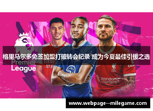 格里马尔多免签加盟打破转会纪录 成为今夏最佳引援之选 格里马尔多免签加盟打破转会纪录 成为今夏最佳引援之选